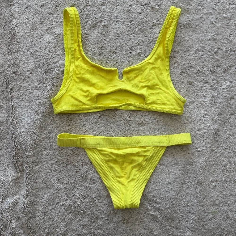 Frankie's Bikinis Yellow Swim Set